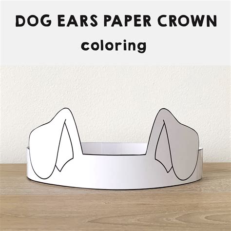 dog ears headband|printable dog ear headband template.